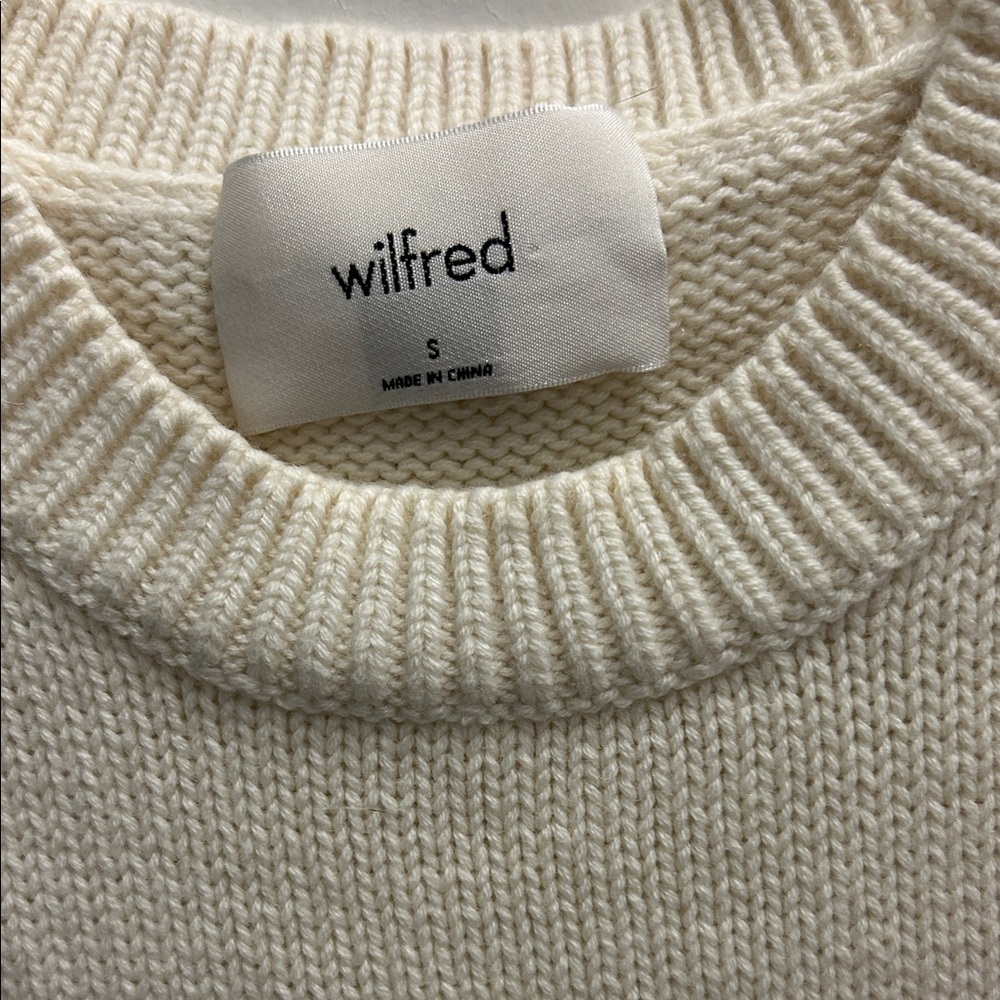 Aritzia Wilfred Cream Knit Sleeveless Top - Picture 2 of 7